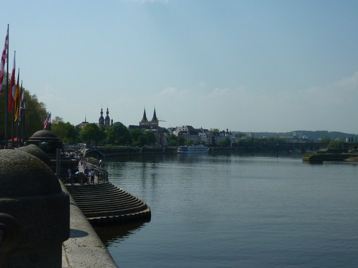 Coblenza desde el Deutsches Eck