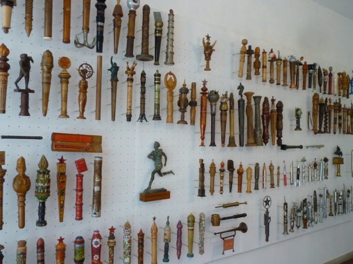 Algunos de los relevos expuestos