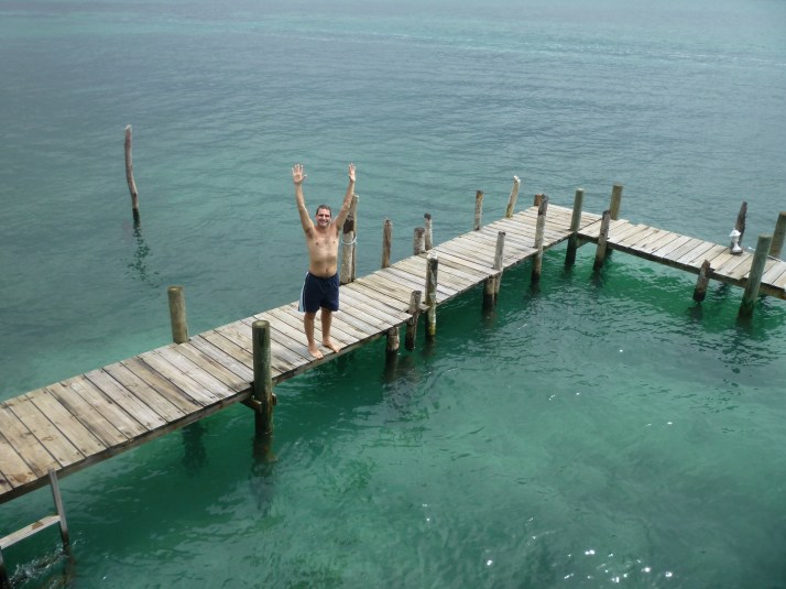 Disfrutando de la piscina