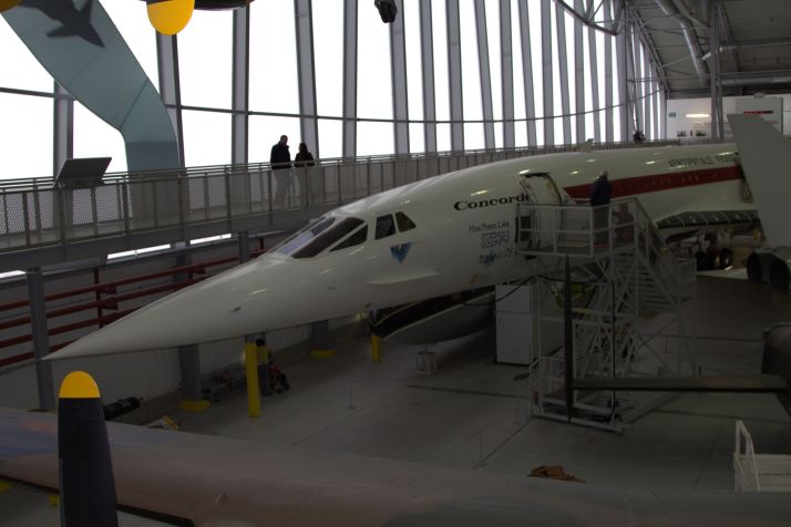 El afilado morro del Concorde