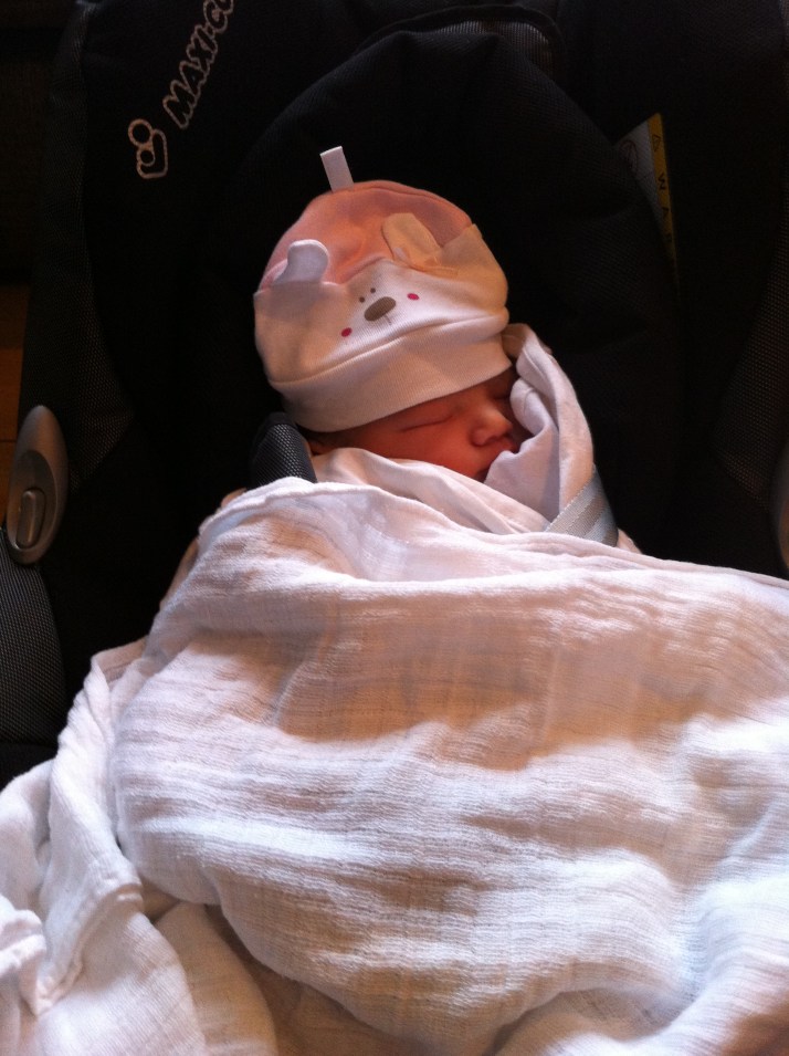 Primera foto en su nueva casa